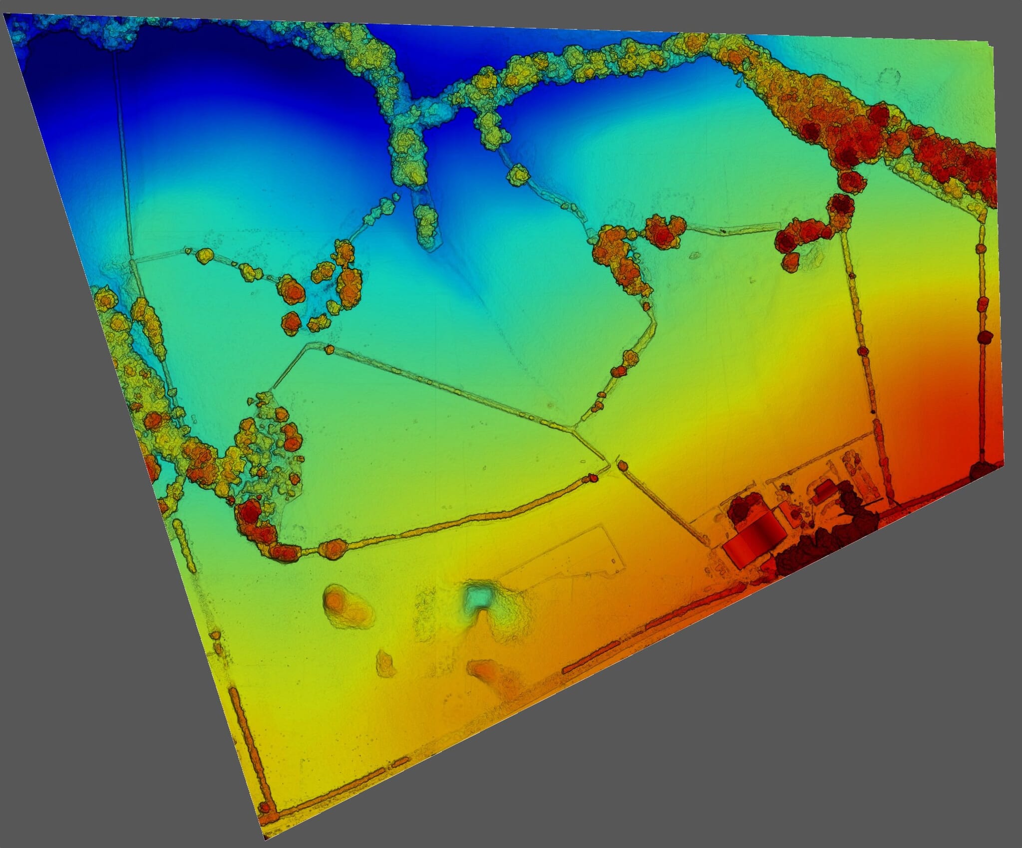 Aerial Survey Elevation Map
